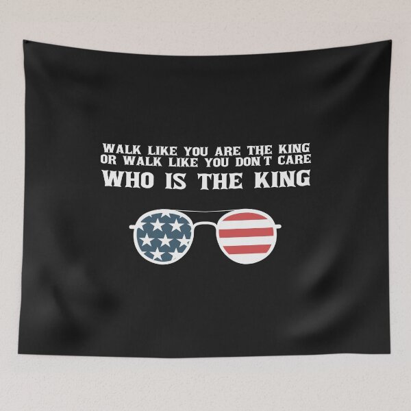 Item preview, walk like you are the king or walk like you dont care who is the king shirt designed and sold by Crystakim.