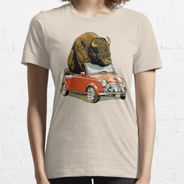 Bison in a Mini. Essential T-Shirt