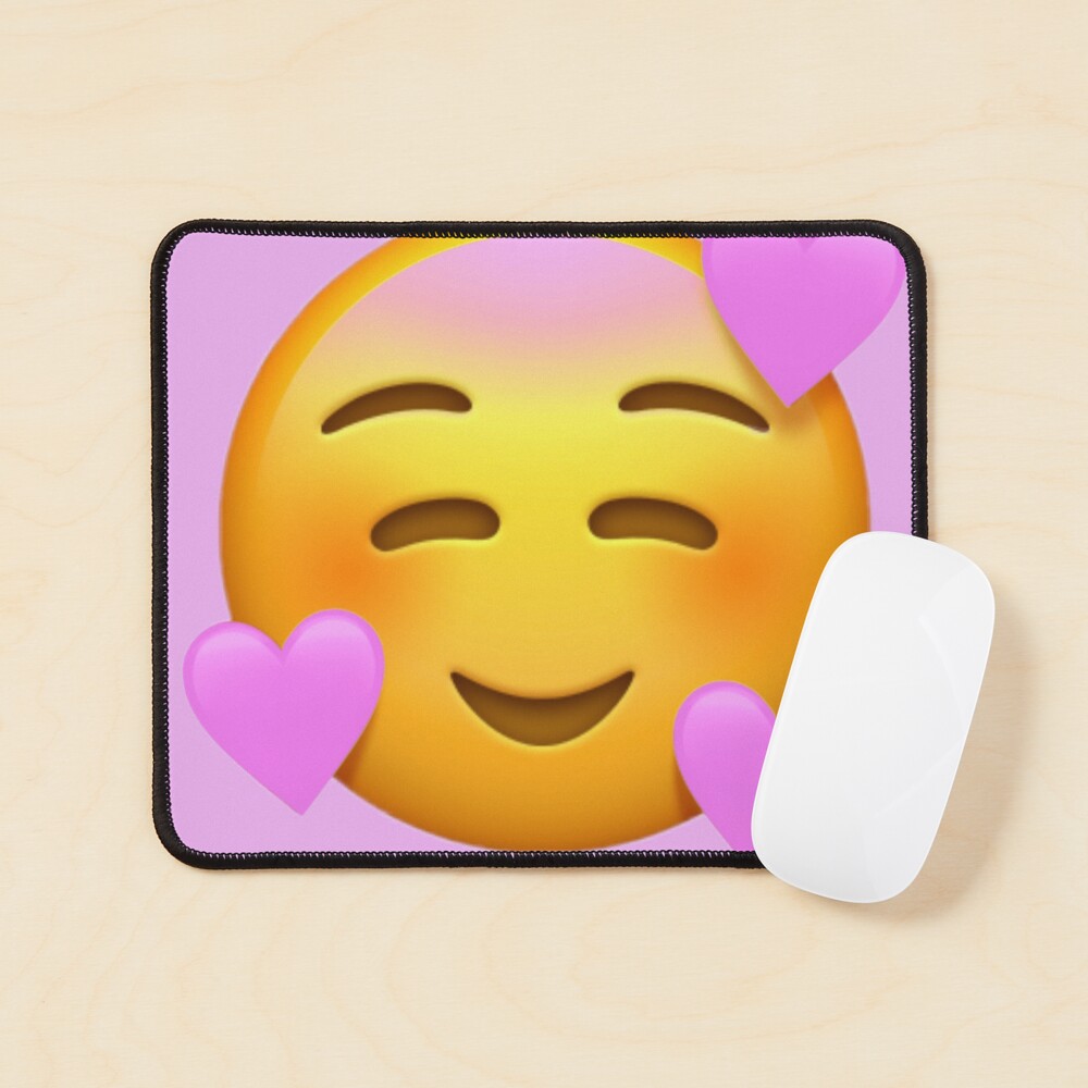 Pink❤️Pepper Smiling Pink Hearts Emoji | Happy Face | Pink