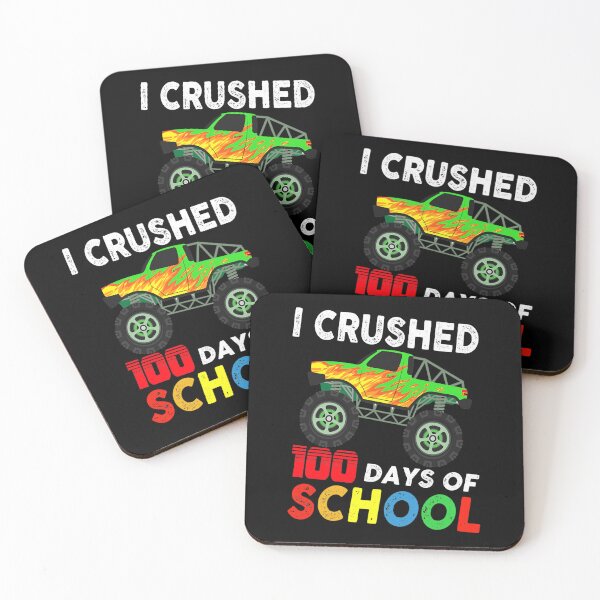 Item preview, I Crushed 100 Days Of School Monster Trucks designed and sold by larryscott84.