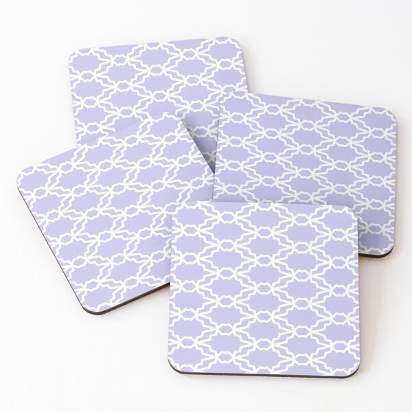Item preview, White and Purple Tessellation Line Pattern 35 Pairs DE 2022 Popular Color Violet Gems DE5940 designed and sold by ColorOfTheYears.