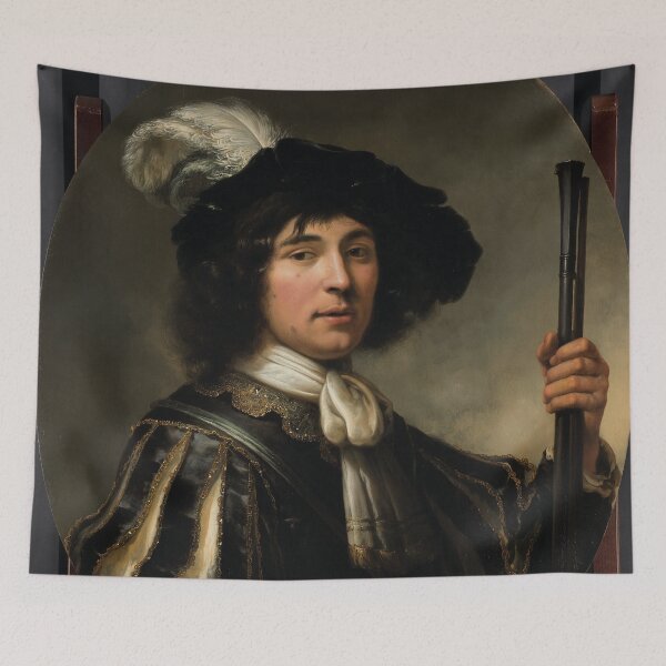 Item preview, Portrait of a young man Jacob Francken 1651, Flemish painting designed and sold by Mauswohn.