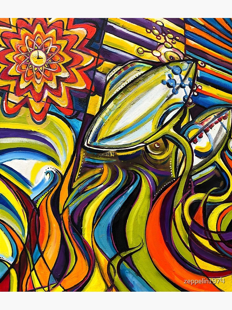 "Psychedelic UFO Flying Saucers" Poster for Sale by zeppelin1974