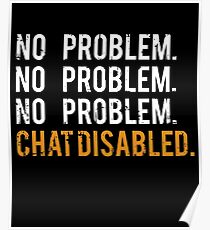Rocket League Video Game No Problem Funny Gifts Poster