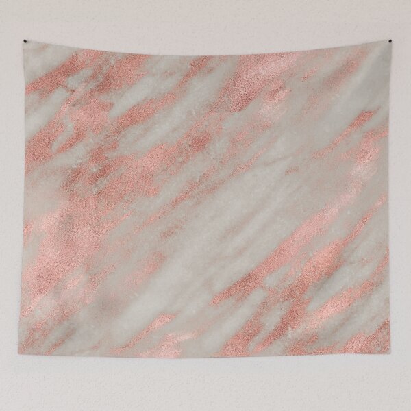Item preview, Gallicano - polished rose gold on gray marble designed and sold by peggieprints.