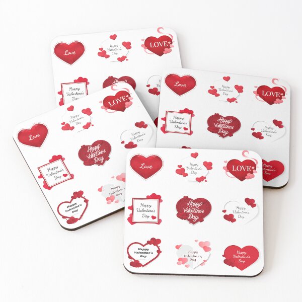 Item preview, Happy Valentine Day Hearts Set designed and sold by amersoliman.
