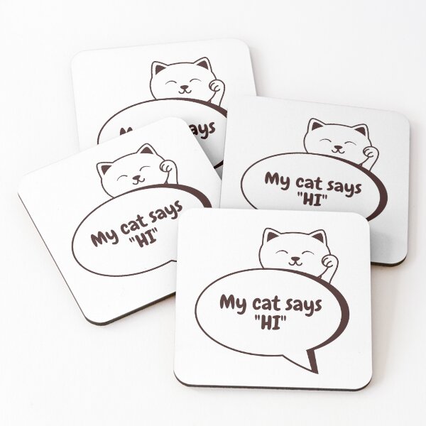Item preview, My cat says HI designed and sold by Cyra26.