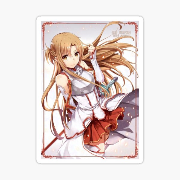 Sword Art Online - Anime- Asuna Yuuki d. Bikini Sun Fun Sticker Vinyl Decal  SAO