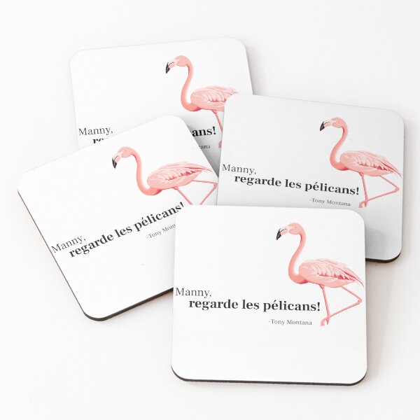 Item preview, Manny, look at the pelicans ( Tony Montana ) vintage flamingo design designed and sold by TheFrenchyClub.