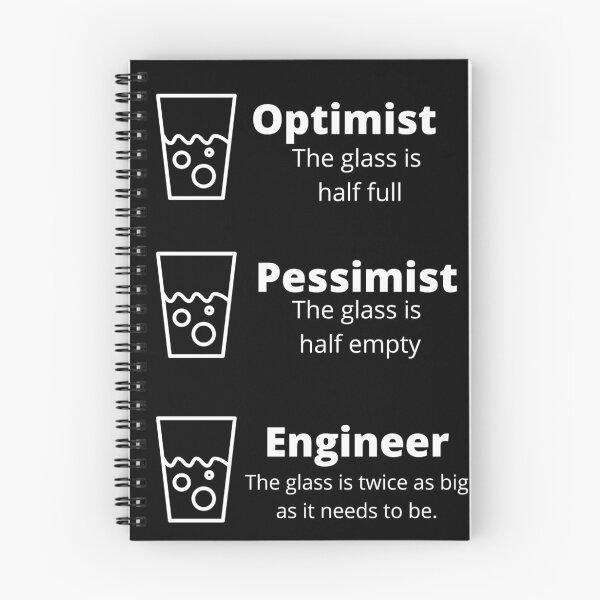 Item preview, Optimist. Pessimist. Engineer. designed and sold by BirdieMama.