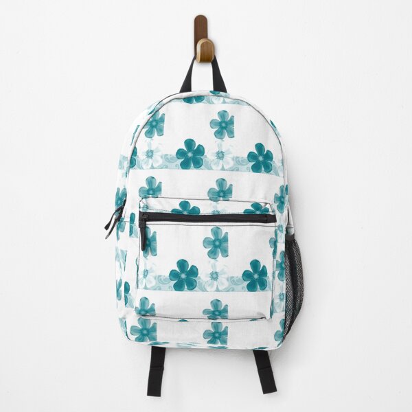 Item preview, Retro 70s Flowers Turquoise designed and sold by SaraValor.