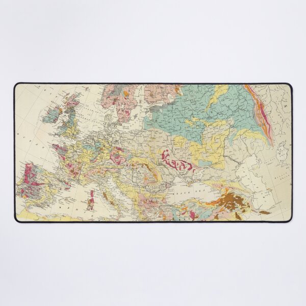 Aperçu de l'œuvre Carte géologique de l'Europe, 1856 par Sir Roderick Murchison créée et vendue par nextstepdesigns.