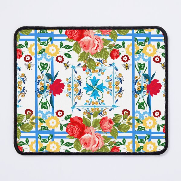 Item preview, Italian,Sicilian art,majolica,tiles,Flowers designed and sold by MariaMarinova.