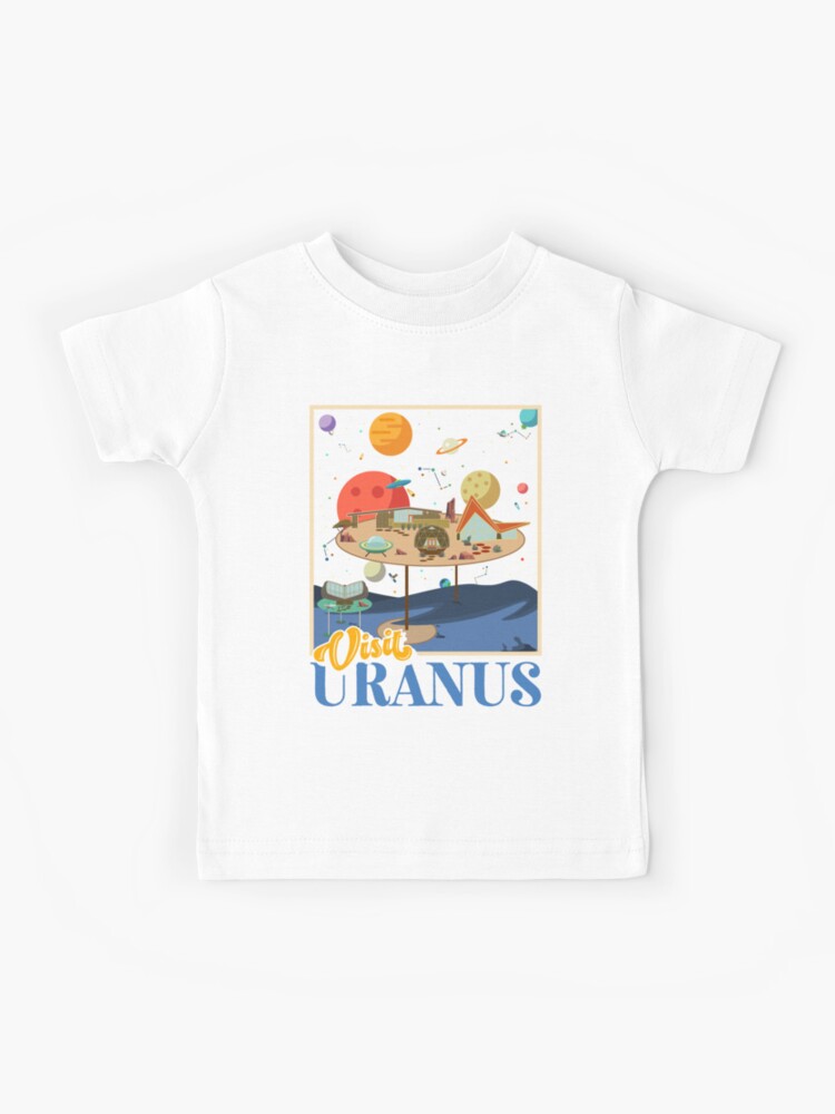 Retro Visit Planet Uranus Mid Century Style Space Travel