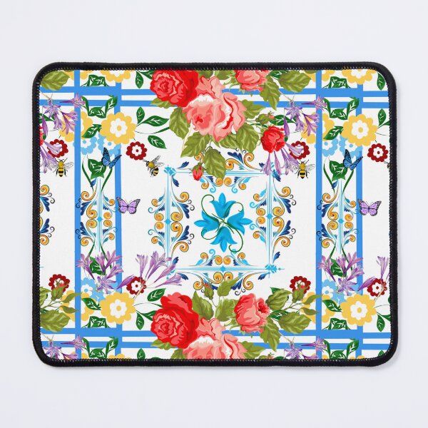 Item preview, Italian,Sicilian art,majolica,tiles,Flowers designed and sold by MariaMarinova.