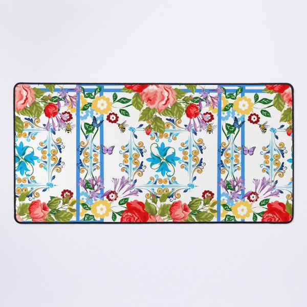 Item preview, Italian,Sicilian art,majolica,tiles,Flowers designed and sold by MariaMarinova.