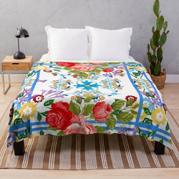 Item preview, Italian,Sicilian art,majolica,tiles,Flowers designed and sold by MariaMarinova.
