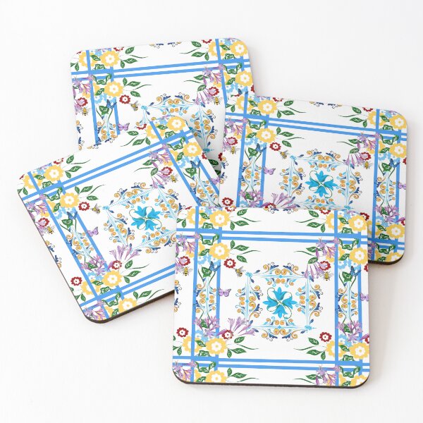 Item preview, Italian,Sicilian art,majolica,tiles,Flowers designed and sold by MariaMarinova.