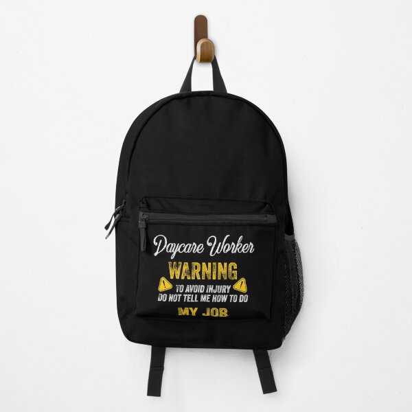 Item preview, Funny Daycare Worker Gift - Funny Daycare Worker Warning Sign Quotes designed and sold by ferdaousseshop.