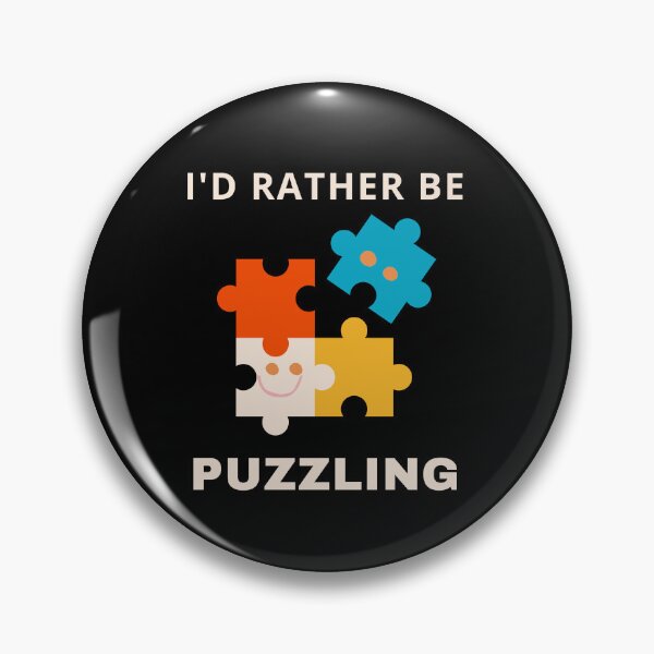 Item preview, I'd rather be puzzling- Puzzle lover Gift Valentine's Day designed and sold by BronikowskiART.
