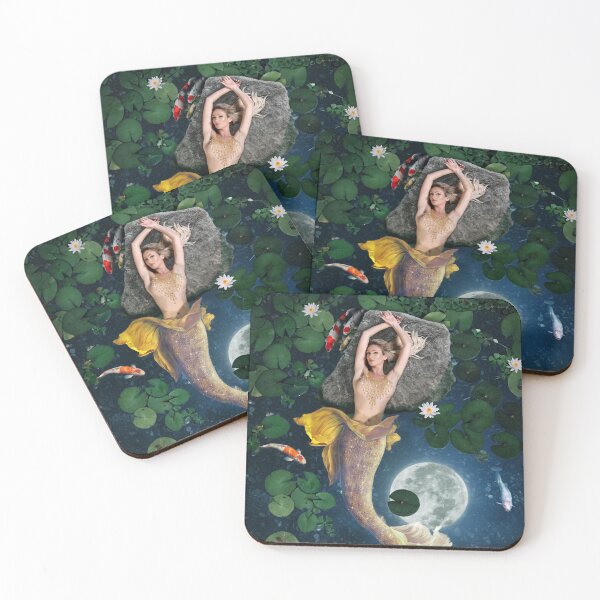 Item preview, Luna Gold Mermaid designed and sold by OverburyArt.