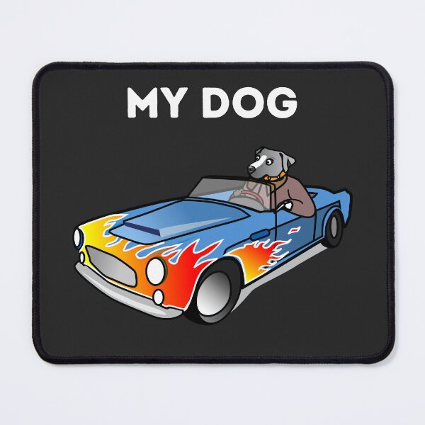 Item preview, dog driving a car designed and sold by Issa ★★★★★.