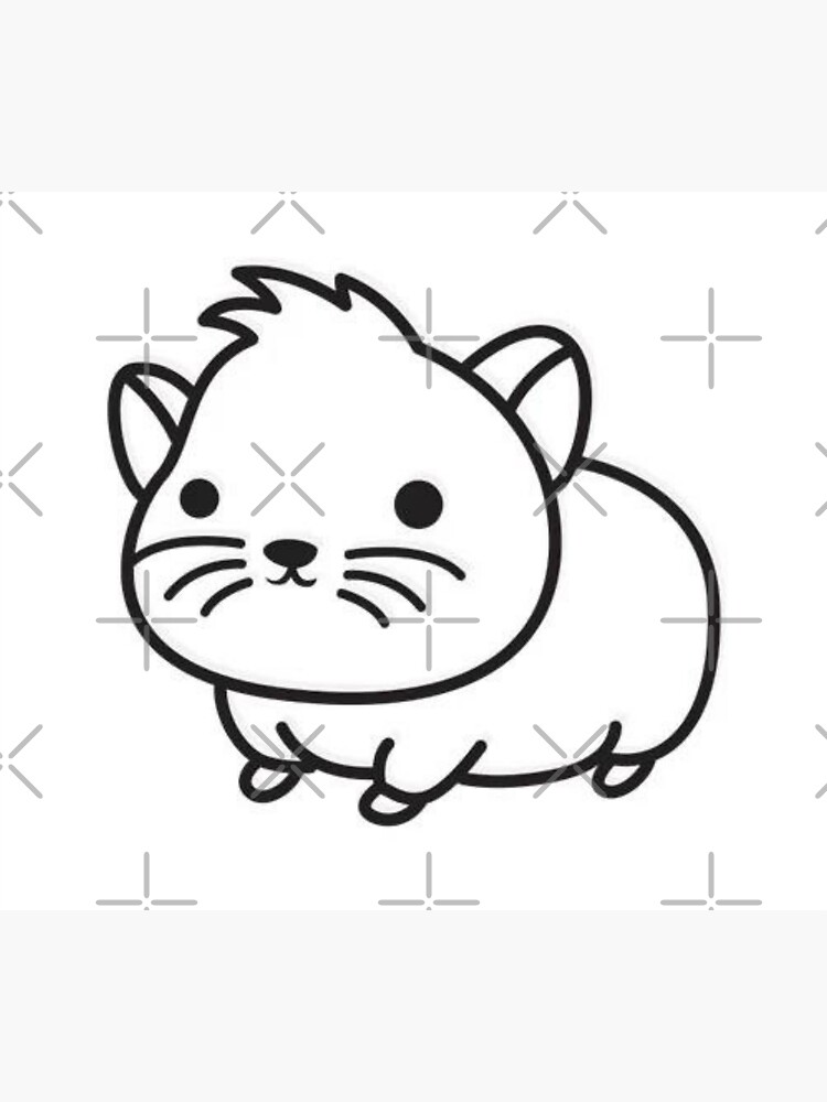 "Cute Hamster" Sticker by Redbubble