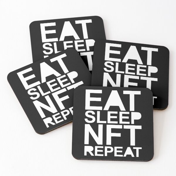 Item preview, eat sleep nft repeat designed and sold by alpdesignart.