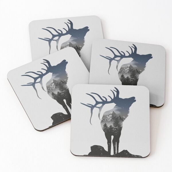 Item preview, Mountain & deer ● designed and sold by Lerioca.
