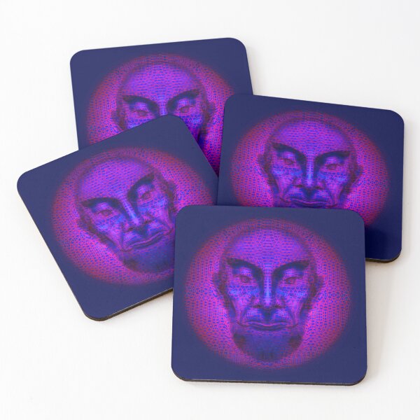 Item preview, Abstract face with blue and magenta designed and sold by Guardi71.