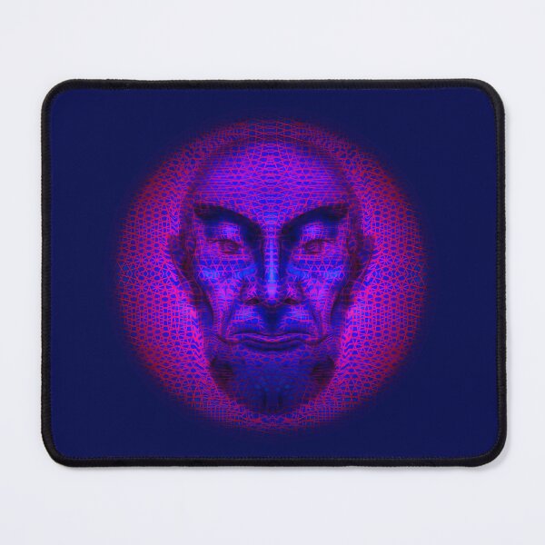 Item preview, Abstract face with blue and magenta designed and sold by Guardi71.