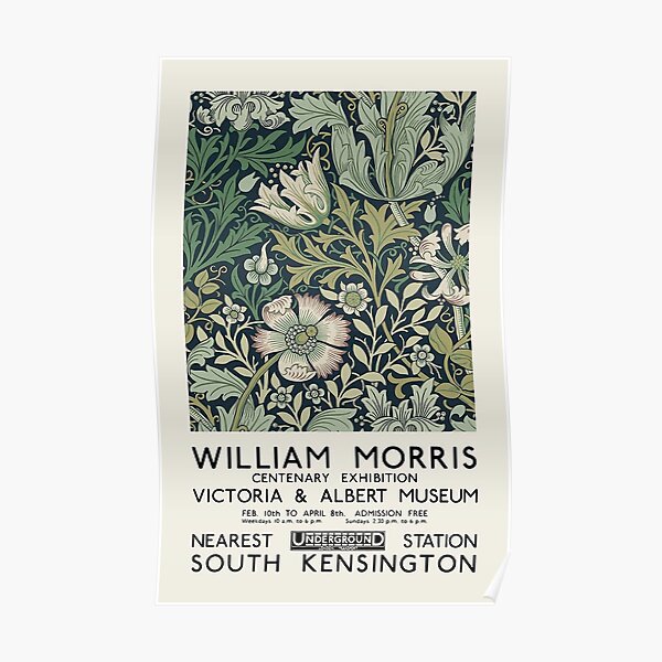 williams morris exhibition Poster