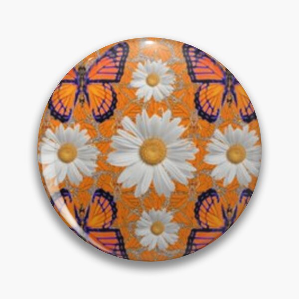 Item preview, MONARCH BUTTERFLIES WHITE DAISY FLOWERS ART designed and sold by sharlesart.