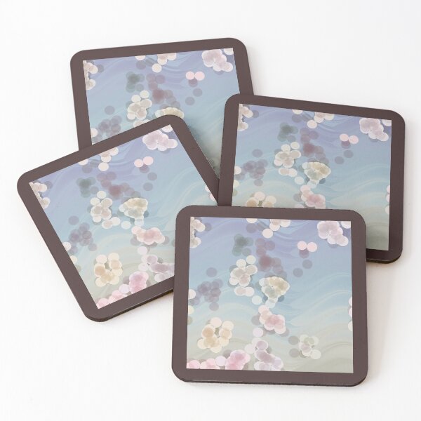 Item preview, Aesthetic Pastels dots abstract flower like design  Chiffon Top designed and sold by 4seasondesign.