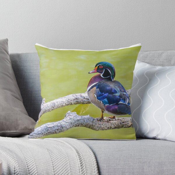 Wood Duck Throw Pillow