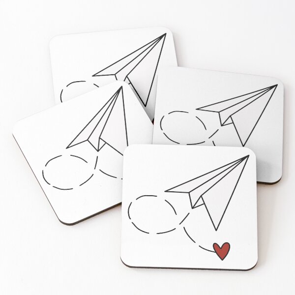 Item preview, Paper Plane Heart Valentines designed and sold by alolaraichu.