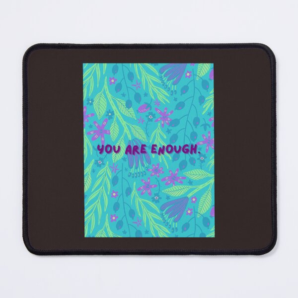 Item preview, You are enough blue floral   designed and sold by 4seasondesign.