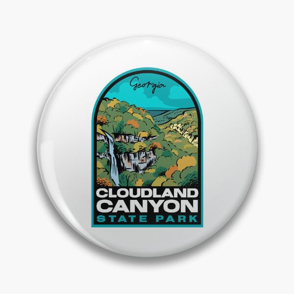 Item preview, Cloudland Canyon State Park GA Retro Badge designed and sold by HalpinDesign.