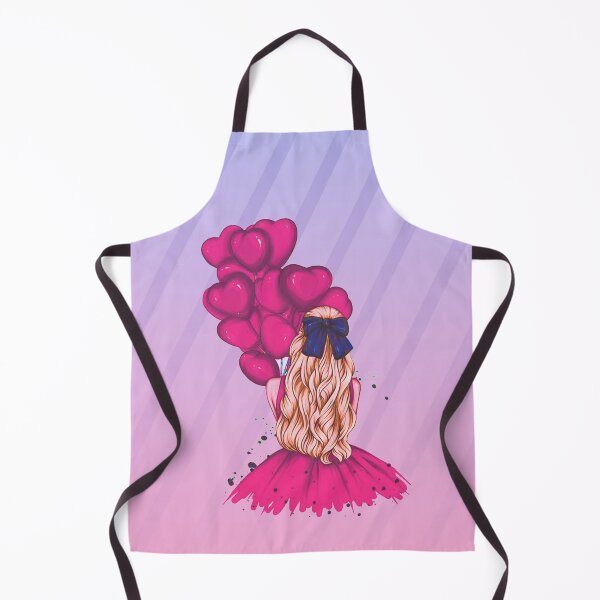 Item preview, pink heart balloons girl dress designed and sold by PMestore.