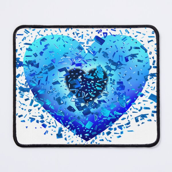 Item preview, Shattering Ice Blue Heart designed and sold by Deborah Camp.