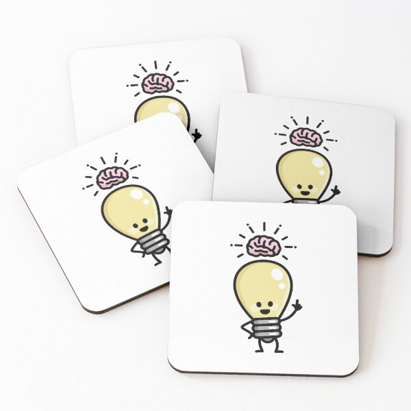 Item preview, Idea creative genius light bulb brains creativity cartoon  designed and sold by LaundryFactory.