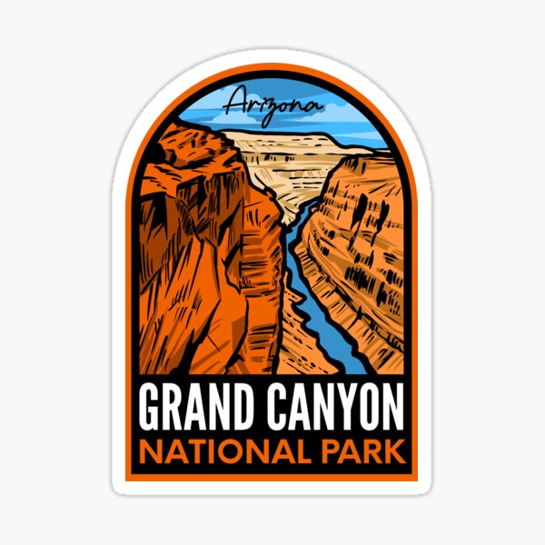 Item preview, Grand Canyon National Park Retro Badge designed and sold by HalpinDesign.