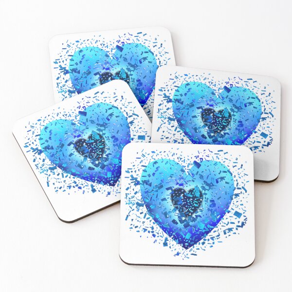 Item preview,  Shattering Ice Blue Heart designed and sold by Deborah Camp.