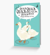 Duck Birthday Card Greeting Card