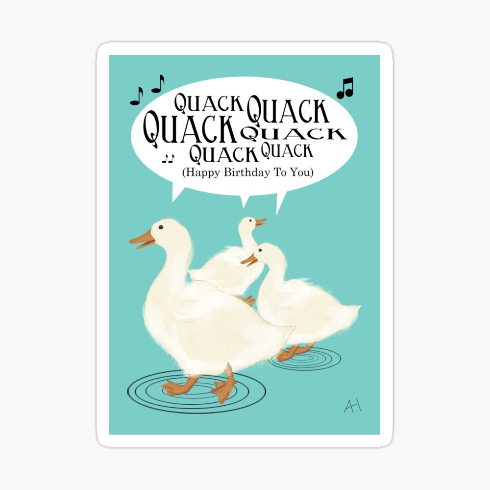 Geburtstagskarte Ente You are so ducking old – Canard de Bain