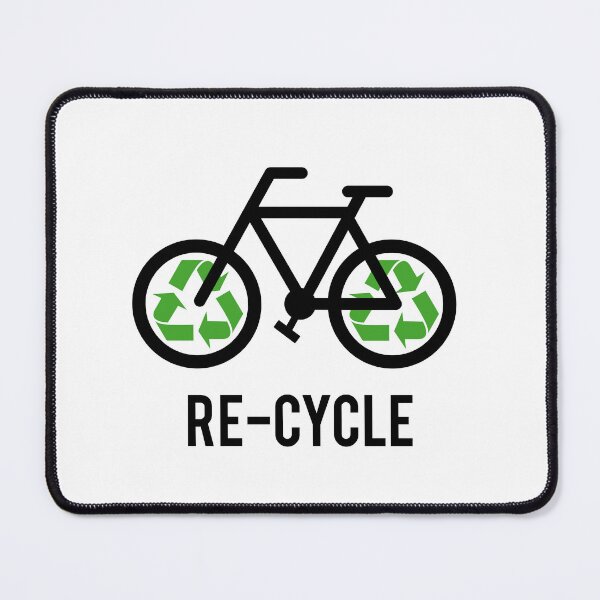 Item preview, Recycle, bicycle with recycling sign, t-shirt, cyclist shirt designed and sold by beakraus.