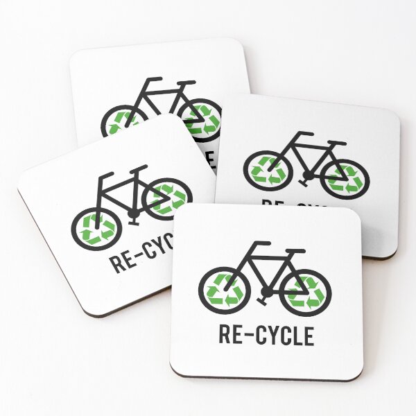 Item preview, Recycle, bicycle with recycling sign, t-shirt, cyclist shirt designed and sold by beakraus.