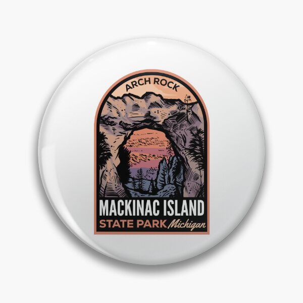 Item preview, Mackinac Island State Park MI Retro Badge designed and sold by HalpinDesign.