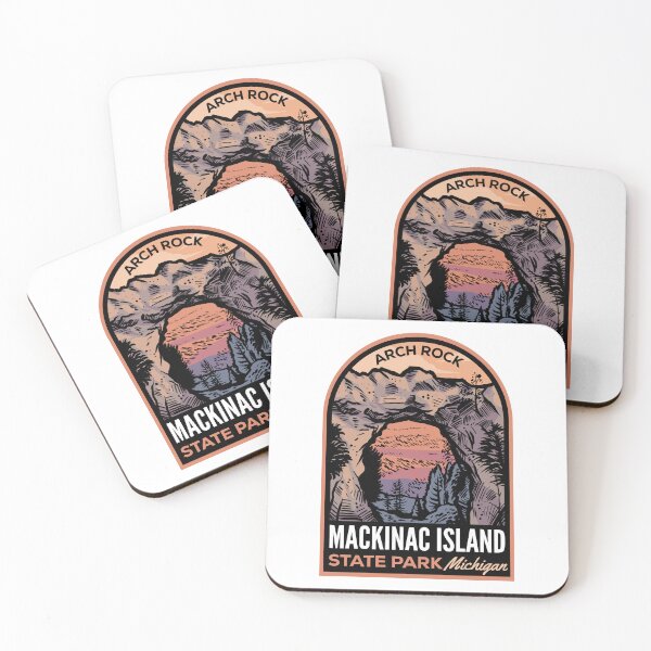 Item preview, Mackinac Island State Park MI Retro Badge designed and sold by HalpinDesign.
