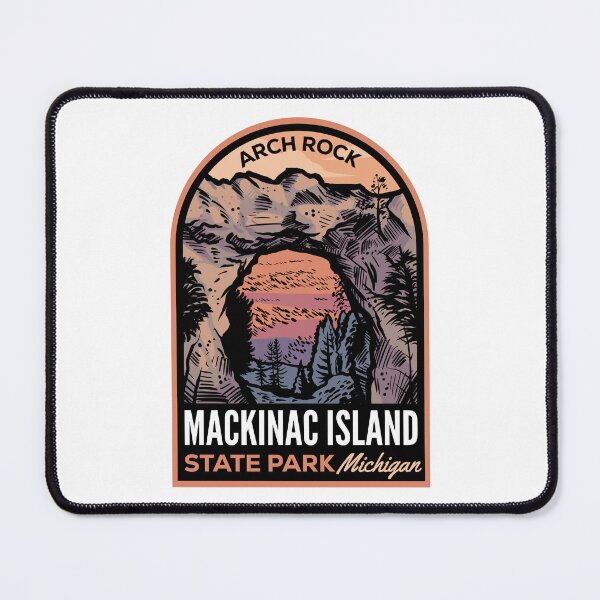 Item preview, Mackinac Island State Park MI Retro Badge designed and sold by HalpinDesign.